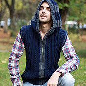 Men's knitted sweater Di Caprio "Grey"