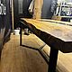 Стол из слэба и эпоксидной смолы 200х90. Столы. WoodBroker. Интернет-магазин Ярмарка Мастеров.  Фото №2