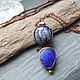 Кулон С Керамикой и Стеклом. Кулон. NadyaBriJewelry. Ярмарка Мастеров.  Фото №6