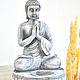 Figurine-Buddha candle holder made of concrete, bronze, silver, stone. Figurines. Decor concrete Azov Garden. Online shopping on My Livemaster.  Фото №2
