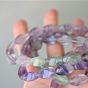 Beads with tanzanite 80 cm