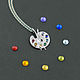 Palette silver pendant with a chain of convenient size. Pendant. ametrynes. My Livemaster. Фото №4