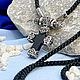 Ажурный крестик с камнями на гайтане с замком. Крестик. MisMi jewelry. Ярмарка Мастеров.  Фото №4