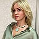 Колье с магнезитом и амазонитом. Колье. V.Mari (Мarina Verkholantseva). Интернет-магазин Ярмарка Мастеров.  Фото №2