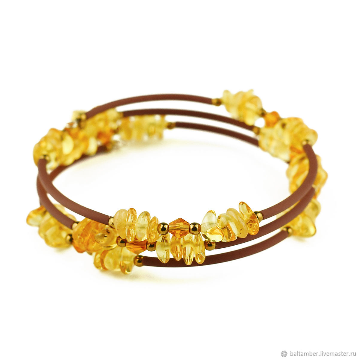 Браслет женский из балтийского янтаря 10100036 купить в интернет ...