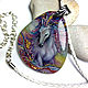 From the fairy tale flying-pendant with lacquer miniature painting, Pendants, Moscow,  Фото №1