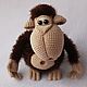 Monkey. Stuffed Toys. Favorite toys from Kafetina. My Livemaster. Фото №5