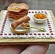Food for dolls - crepes on the plate for dollhouse miniature. Doll food. MiniDom (Irina). My Livemaster. Фото №5