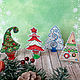 Magnets: Christmas trees, collection. Tree. FavoriteStitch. Online shopping on My Livemaster.  Фото №2
