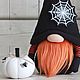 Осенний гном с тыквой на хэллоуин. Игрушки. Mari_Crafts. Интернет-магазин Ярмарка Мастеров.  Фото №2