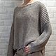 Свитер женский вязаный  из шерсти коричнево-песочный. Свитеры. Sweater Star Вязание на заказ.. Ярмарка Мастеров.  Фото №5