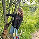 Лонгслив с ручной вышивкой — коллекция «Обереги». Лонгсливы. Бренд hand-made одежды 'Вѣдома'. Ярмарка Мастеров.  Фото №13
