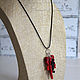 Pendant Coral reef pendant on a leather cord with coral red. Pendants. Ritasdreams (ritasdreams). My Livemaster. Фото №4