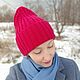 Hats: women's winter merino hat 2 sizes. Caps. KnitLaceDreams. My Livemaster. Фото №4