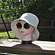 Women's solid color panama hat for city walks. Panama. Olga Lado. My Livemaster. Фото №5