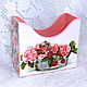 Strawberry-peony napkin Holder. Napkin holders. Oksana Ketris. Online shopping on My Livemaster.  Фото №2