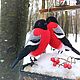 Снегирь. Войлочная игрушка. Milotaartelena. Ярмарка Мастеров.  Фото №6
