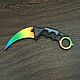 Нож сувенирный Karambit 1-18 Knife CS:GO Standoff из дерева, Сувенирное оружие, Москва,  Фото №1