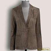 Одежда handmade. Livemaster - original item Esther jacket made of genuine suede/leather (any color). Handmade.