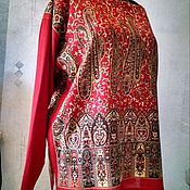 Одежда handmade. Livemaster - original item Tunic pavlovoposadskaja shawl 