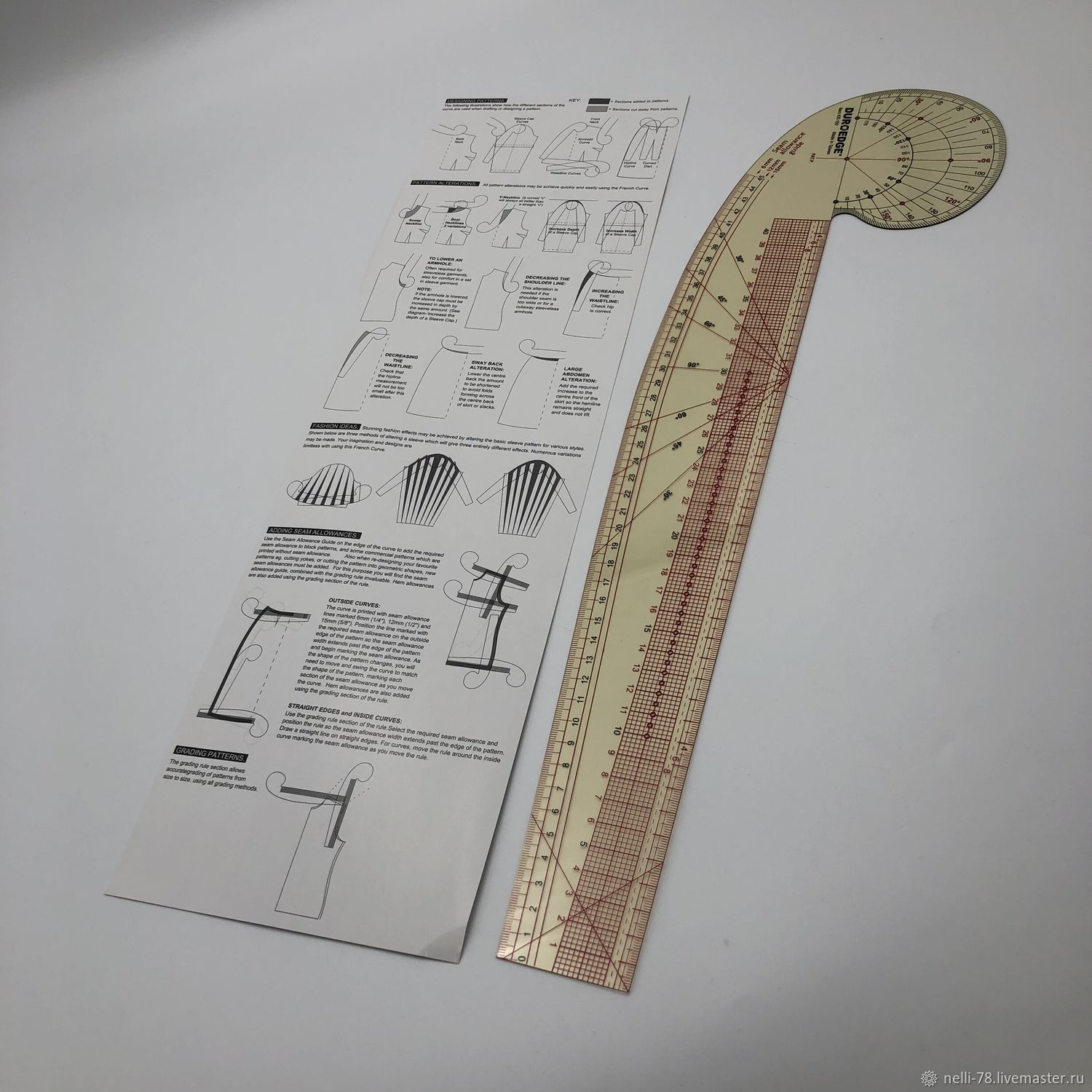 Линейка лекальная French Curve купить в интернет-магазине Ярмарка ...