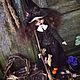 Лесная ведьма. Кукла из ткани. Интерьерная кукла. Kofeynyashki ART toys Кожемякина Людмила  (kofeynyashki). Ярмарка Мастеров.  Фото №6