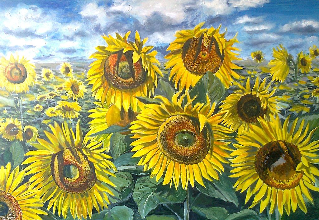 Кто нарисовал картину sunflowers