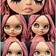 Кукла Блайз с длинными розовыми волосами кастом Blythe doll TBL ooak. Кукла Кастом. Александра А. (niceblythe). Ярмарка Мастеров.  Фото №5