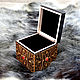 Wooden cube box with amber. Box. Russian souvenirs (beresta-ural). Online shopping on My Livemaster.  Фото №2