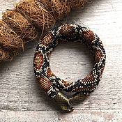 Украшения handmade. Livemaster - original item Necklace harness made of Japanese Python beads. Handmade.