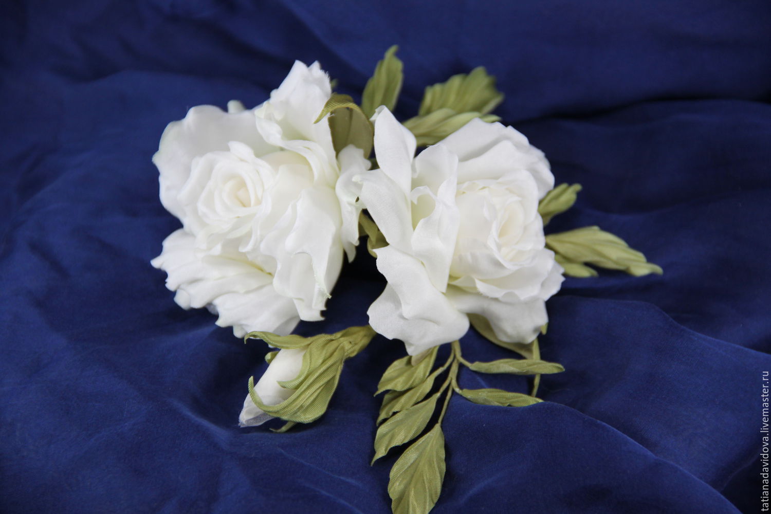 Цветы из шелка. Шелковые розы "Ева". Цветы из ткани в интернет-магазине ...