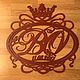 Свадебная монограмма. Свадебные аксессуары. WoodCraft32. Интернет-магазин Ярмарка Мастеров.  Фото №2