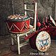 Шкатулка - коробочка, шкатулка - барабан, флажки. Элементы интерьера. Ирина Киреева. Ярмарка Мастеров.  Фото №9