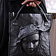 Clutch bag made of genuine leather with 3D effect 'the Girl in the hat'. Classic Bag. newandw. My Livemaster. Фото №4