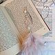 Заказать Книжная закладка с перьями и натуральными камнями. Personal Bookmark. Ярмарка Мастеров. . Закладки Фото №3