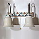 Order Wall lamp with pattern for bathroom. Elena Zaychenko - Lenzay Ceramics. Livemaster. . Wall lights Фото №3