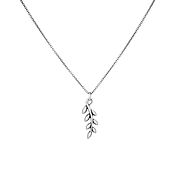 Украшения handmade. Livemaster - original item Full-bodied convex laurel twig pendant, 925 silver. Handmade.