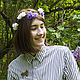 Wreath 'Chrysanthemum'. Tiaras. Novozhilova Hats. Online shopping on My Livemaster.  Фото №2