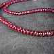 Silver925pr.Chic beads made of red ruby spinel. Beads2. naturalkavni. My Livemaster. Фото №6