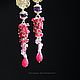 Earrings 'Ruby Elegance' ruby, amethyst, accessories 24K. Earrings. Татьяна Петренкофф (Elegance&Style). My Livemaster. Фото №4