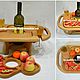 Wine table with removable Menazhnitsa made of natural wood. Scissors. Nikolay Igruchkin. Online shopping on My Livemaster.  Фото №2
