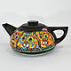 Чайник заварочный "Котики". Чайники. Ceramica-tut. Интернет-магазин Ярмарка Мастеров.  Фото №2