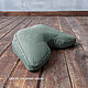 Цвета: Подушка для медитации "Новая форма". Товары для йоги. 'Zlataslava eco'. Интернет-магазин Ярмарка Мастеров.  Фото №2
