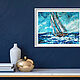 Painting sailboat 'Fair wind' Gift to a man. Pictures. Svetlana Samsonova. Online shopping on My Livemaster.  Фото №2