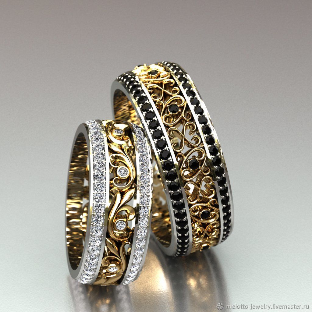 Ювелирные обручальные кольца с бриллиантами