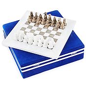 Активный отдых и развлечения handmade. Livemaster - original item Chess made of stone 