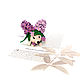 Order Handmade toys. lilac! Collection ' Flower hedgehogs!'. Cross stitch and beads!. Livemaster. . Stuffed Toys Фото №3
