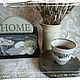 Подставки под горячее "HOME is where the love". Подставка под горячее. Олюня_мио (gifts-from-mio). Ярмарка Мастеров.  Фото №5