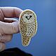 A beaded brooch Owl. Brooches. Poltora-kt. My Livemaster. Фото №6