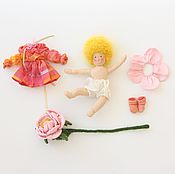 Куклы и игрушки handmade. Livemaster - original item rosette. Waldorf doll little mobile game. Handmade.
